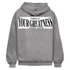 Oversize Washed Hoodie AN schwarz trns