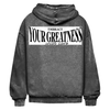 Oversize Washed Hoodie AN schwarz trns